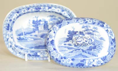 Toy Vegetable Dish with Cover c1840